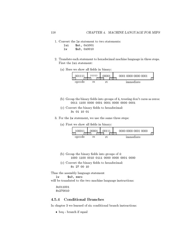 Computer Organization with MIPS - Page 158